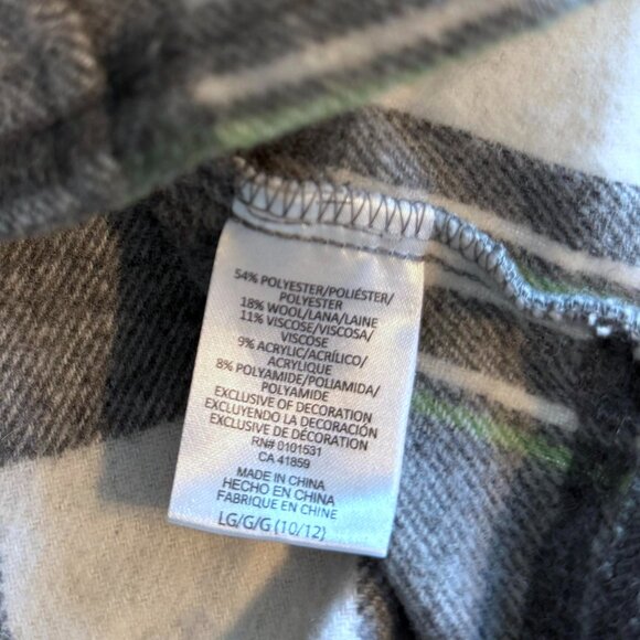 boys size L (10/12) TMNT Teenage Mutant Ninja TURTLES plaid flannel gray button - Picture 6 of 7